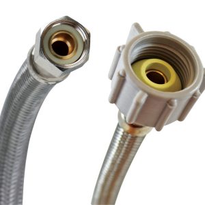 Fluidmaster 3/8 in. Compression X 7/8 in. D Ballcock 6 in. Braided Stainless Steel Supply Line