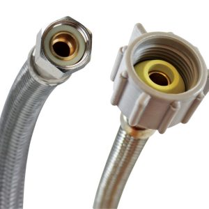 Fluidmaster 3/8 in. Compression X 7/8 in. D Ballcock 9 in. Braided Stainless Steel Supply Line