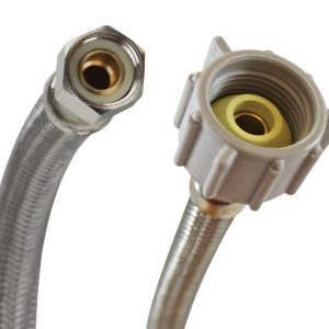 Fluidmaster 3/8 in. Compression X 7/8 in. D Ballcock 16 in. Braided Stainless Steel Supply Line