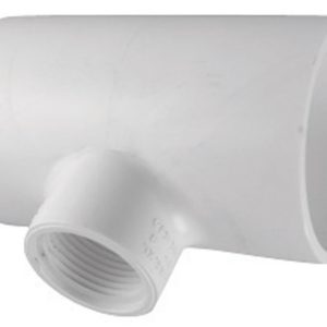 Charlotte Pipe Schedule 40 1 in. Slip X 1 in. D Slip PVC Reducing Tee
