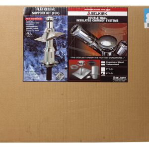 Selkirk 8 in. Stainless Steel Stove Pipe Ceiling Support Kit