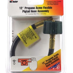 Mr. Heater 1/4 in. D X 12 in. L Brass/Plastic Acme Nut x Inverted Male Flare Hose Assembly