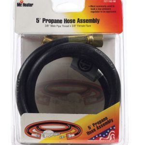 Mr. Heater 3/8 in. D X 3/8 in. D X 5 ft. L Brass/Plastic Male Pipe Thread x Female Flare Hose Assemb