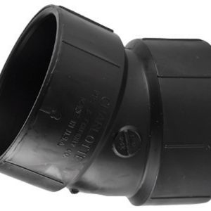 Charlotte Pipe 3 in. Hub X 3 in. D Hub ABS 22-1/2 Degree Elbow