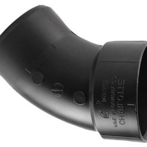 Charlotte Pipe 1-1/2 in. Hub X 1-1/2 in. D Spigot ABS 40 Degree Street Elbow