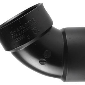 Charlotte Pipe 1-1/2 in. Hub X 1-1/2 in. D Hub ABS 60 Degree Elbow