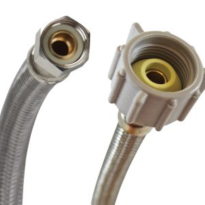 Fluidmaster 3/8 in. Compression X 7/8 in. D Ballcock 20 in. Braided Stainless Steel Supply Line