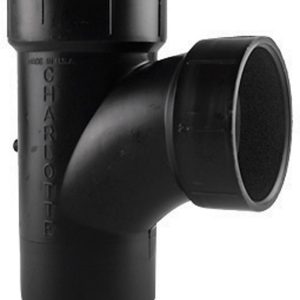 Charlotte Pipe 1-1/2 in. Spigot X 1-1/2 in. D Hub ABS Sanitary Street Tee