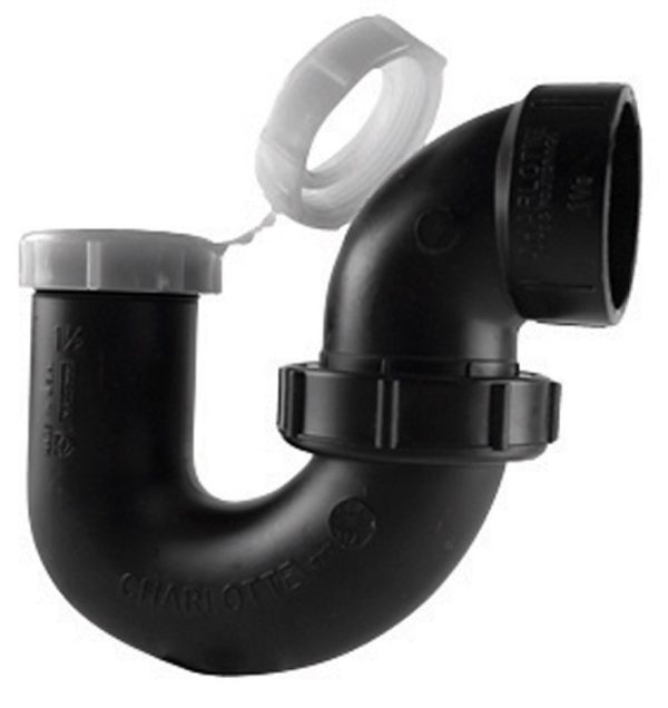 Charlotte Pipe 1-1/2 in. Slip X 1-1/2 in. D Hub ABS P-Trap