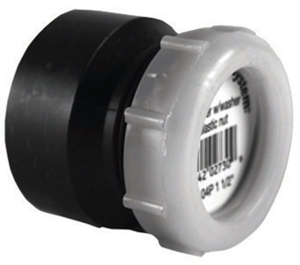 Charlotte Pipe 1-1/2 in. MPT X 1-1/4 in. D Spigot ABS Trap Adapter