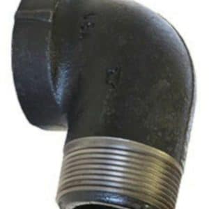 Anvil 1 in. FPT X 1 in. D MPT Black Malleable Iron 90 Degree Street Elbow