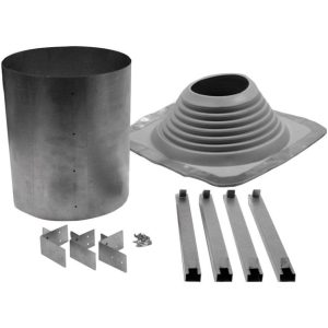 Selkirk 8 in. D Galvanized Steel Adjustable Chimney Flashing