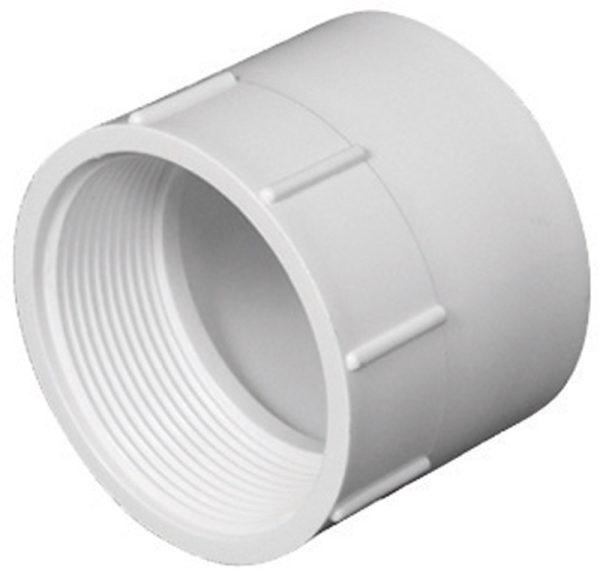 Charlotte Pipe Schedule 40 1-1/2 in. Hub X 1-1/2 in. D FPT PVC Pipe Adapter