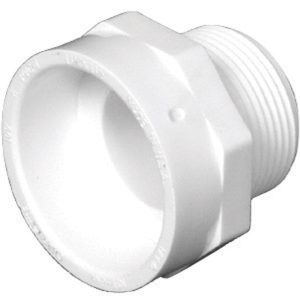 Charlotte Pipe 1-1/2 in. Hub X 1-1/4 in. D MPT PVC Pipe Adapter