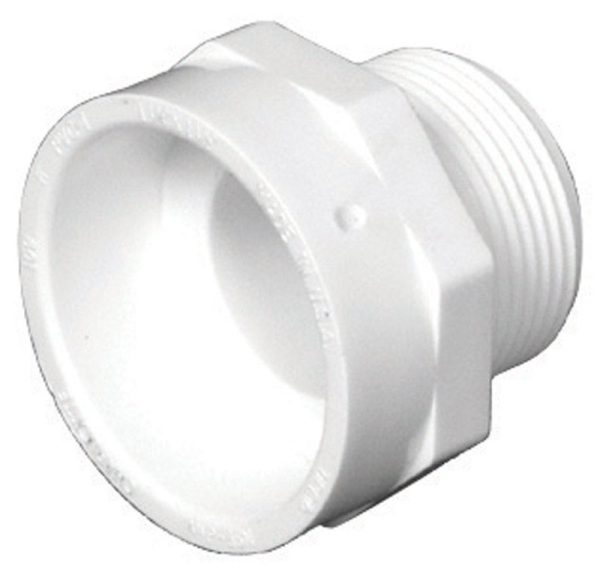 Charlotte Pipe 1-1/2 in. Hub X 1-1/2 in. D MPT PVC Adapter