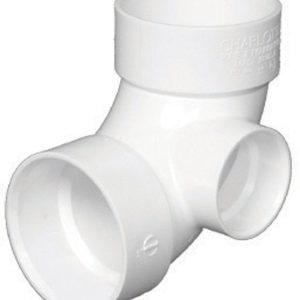 Charlotte Pipe Schedule 40 3 in. Hub X 3 in. D Hub PVC Elbow