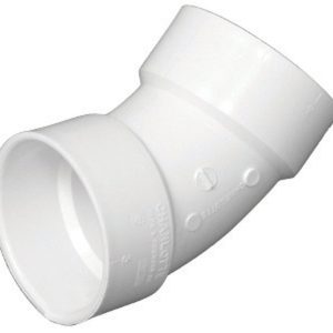 Charlotte Pipe Schedule 40 2 in. Hub X 2 in. D Hub PVC 45 Degree Elbow