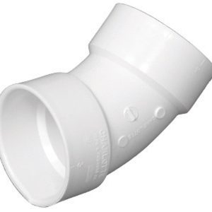 Charlotte Pipe Schedule 40 3 in. Hub X 3 in. D Hub PVC 45 Degree Elbow