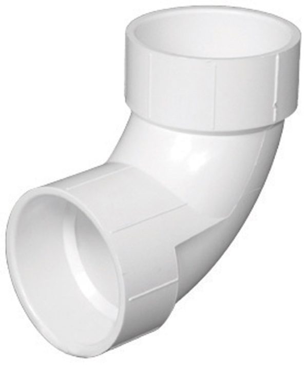Charlotte Pipe Schedule 40 1-1/2 in. Hub X 1-1/2 in. D Hub PVC 90 Degree Elbow