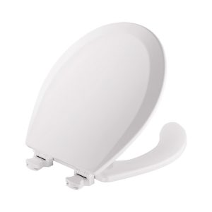 Bemis Round White Molded Wood Toilet Seat