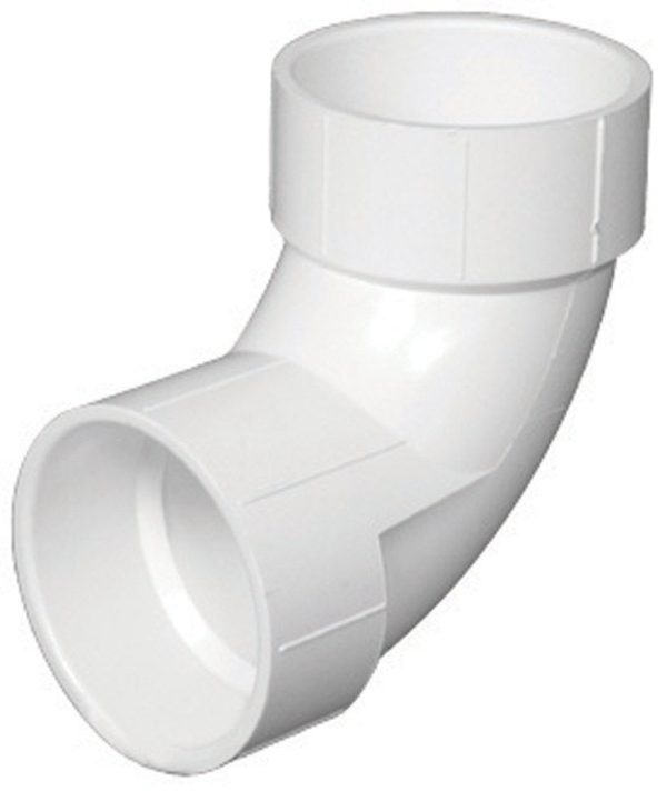 Charlotte Pipe Schedule 40 3 in. Hub X 3 in. D Hub PVC Elbow