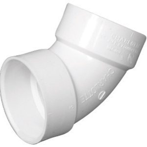 Charlotte Pipe Schedule 40 2 in. Hub X 2 in. D Hub PVC Elbow