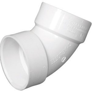 Charlotte Pipe Schedule 40 3 in. Hub X 3 in. D Hub PVC Elbow