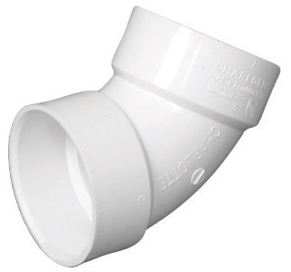 Charlotte Pipe Schedule 40 3 in. Hub X 3 in. D Hub PVC Elbow