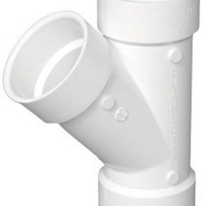 Charlotte Pipe Schedule 40 1-1/2 in. Hub X 1-1/2 in. D Hub PVC Wye