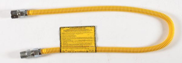 BrassCraft ProCoat 1/2 in. FIP X 1/2 in. D MIP 36 ft. Stainless Steel Gas Connector