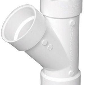 Charlotte Pipe Schedule 40 2 in. Hub X 2 in. D Hub PVC Wye