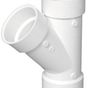 Charlotte Pipe Schedule 40 3 in. Hub X 3 in. D Hub PVC Wye