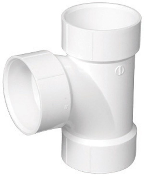 Charlotte Pipe Schedule 40 1-1/2 in. Hub X 1-1/2 in. D Hub PVC Sanitary Tee