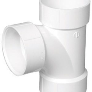 Charlotte Pipe Schedule 40 2 in. Hub X 2 in. D Hub PVC Sanitary Tee