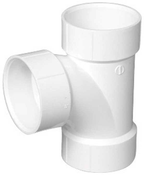 Charlotte Pipe Schedule 40 2 in. Hub X 2 in. D Hub PVC Sanitary Tee