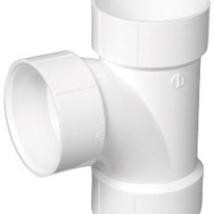 Charlotte Pipe 3 in. Hub X 3 in. D Hub PVC Sanitary Tee