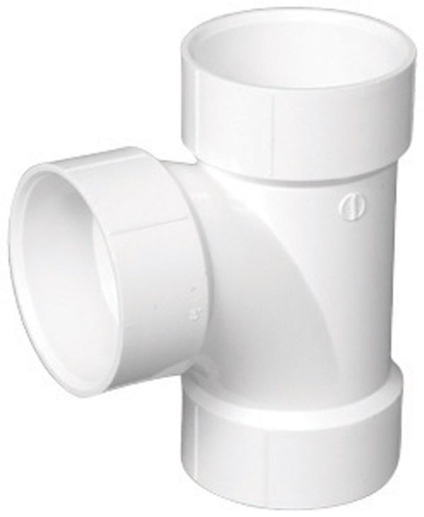 Charlotte Pipe 3 in. Hub X 3 in. D Hub PVC Sanitary Tee