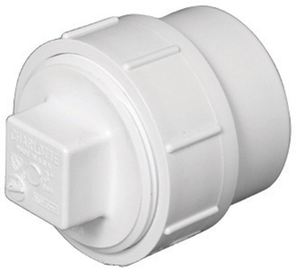 Charlotte Pipe Schedule 40 1-1/2 in. Spigot X 1-1/2 in. D FPT PVC Cleanout Adapter