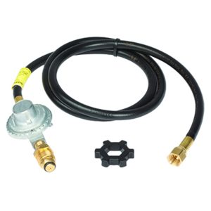 Mr. Heater 3/8 in. D X 5 ft. L Brass/Plastic Restricted Flow Soft Nose P.O.L. Hose Assembly And Regu