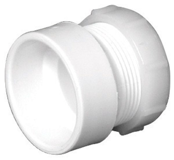Charlotte Pipe Schedule 40 1-1/2 in. Hub X 1-1/2 in. D Slip PVC Pipe Adapter