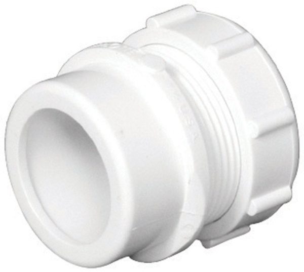 Charlotte Pipe Schedule 40 1-1/2 in. Slip X 1-1/4 in. D Slip PVC Trap Adapter