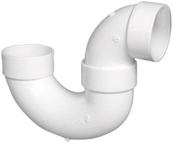 Charlotte Pipe Schedule 40 3 in. Hub X 3 in. D Hub PVC P-Trap