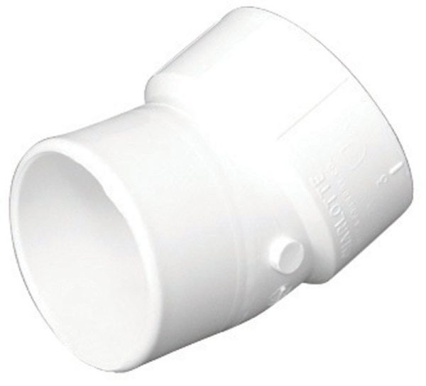 Charlotte Pipe Schedule 40 4 in. Hub X 4 in. D FTG PVC 22-1/2 Degree Street Elbow