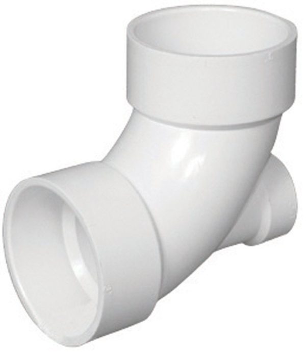 Charlotte Pipe Schedule 40 3 in. Hub X 3 in. D Hub PVC Elbow