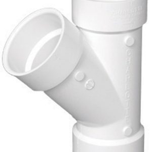 Charlotte Pipe Schedule 40 6 in. Hub X 6 in. D Hub PVC Wye