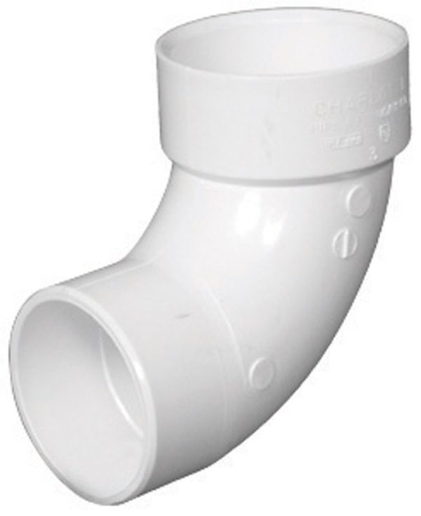 Charlotte Pipe Schedule 40 1-1/2 in. Hub X 1-1/2 in. D Spigot PVC 90 Degree Street Elbow