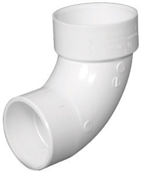 Charlotte Pipe Schedule 40 2 in. Hub X 2 in. D Spigot PVC 90 Degree Street Elbow
