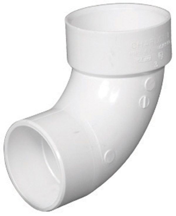 Charlotte Pipe Schedule 40 3 in. Hub X 3 in. D Spigot PVC 90 Degree Street Elbow