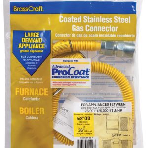 Eastman ProCoat 3/4 in. FIP X 3/4 in. D MIP Stainless Steel Gas Connector 36 in. L
