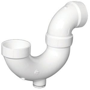 Charlotte Pipe Schedule 40 1-1/2 in. Hub X 1-1/2 in. D Hub PVC P-Trap with Clean Out